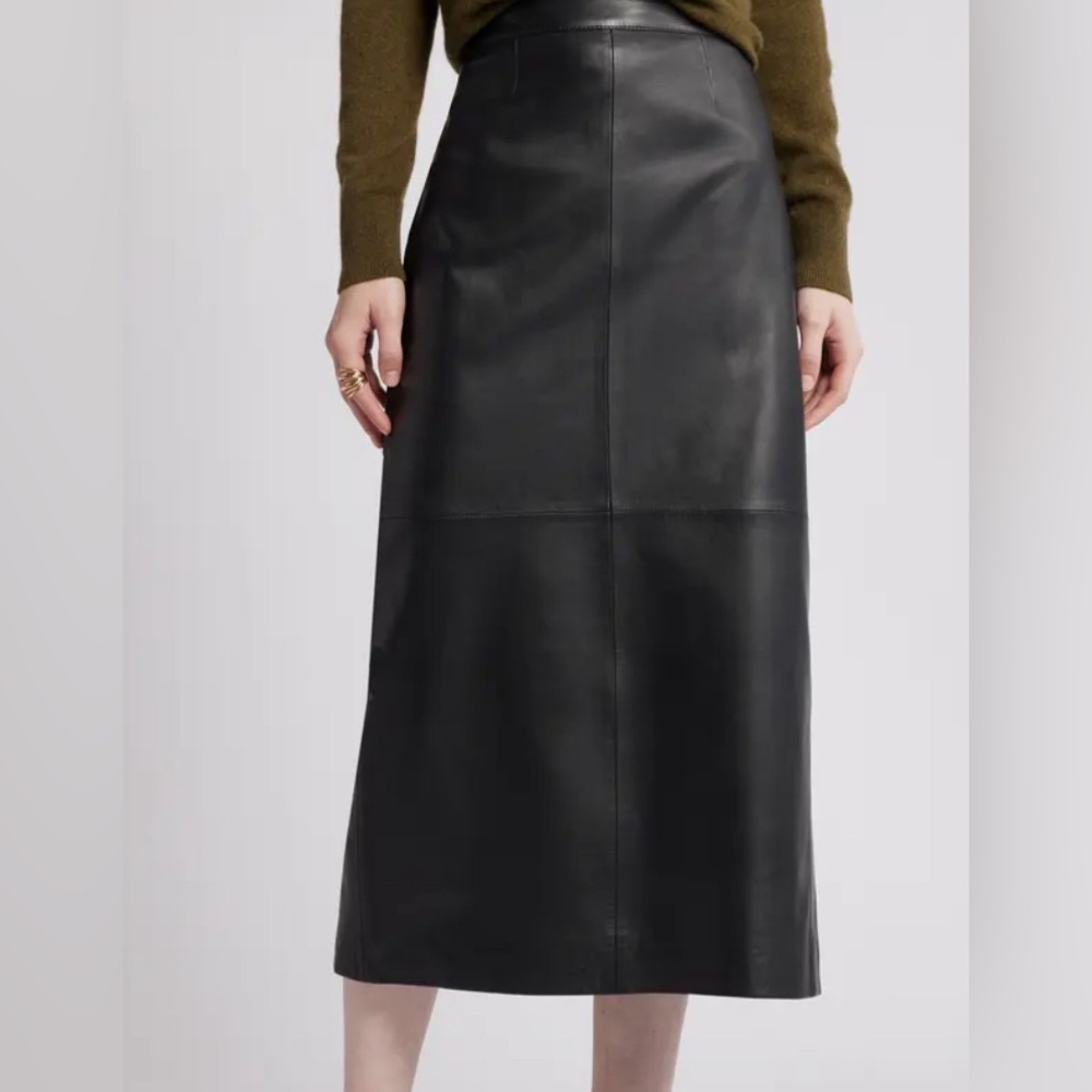 🖊️ Vintage Brandon Thomas 100% Leather Women’s Pencil Skirt